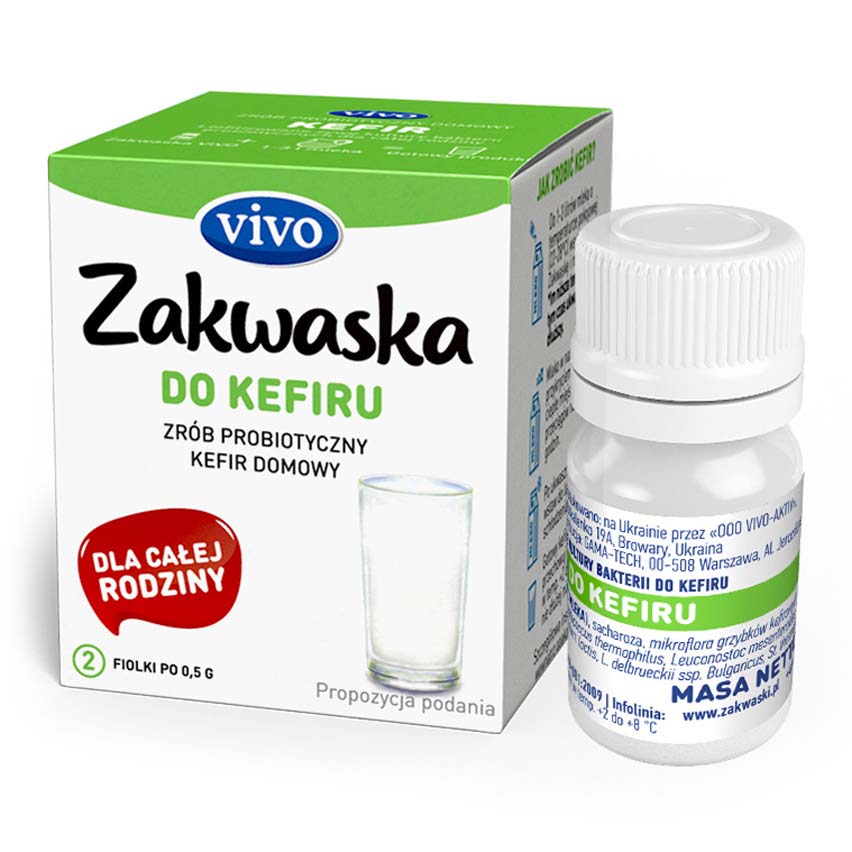 VIVO Żywe kultury bakterii do kefiru 1g