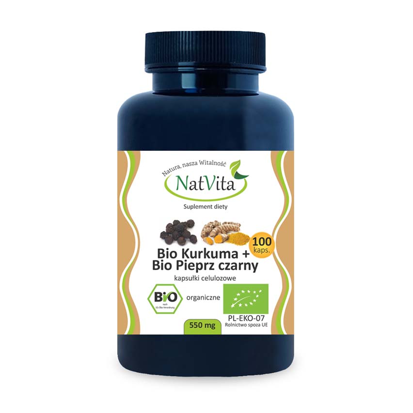 NatVita Bio kurkuma+bio pieprz czarny