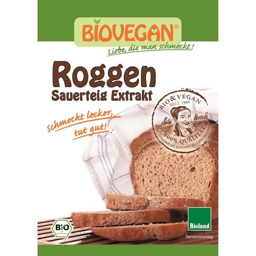 BIO VEGAN Zakwas chlebowy żytni w proszku bio 30g